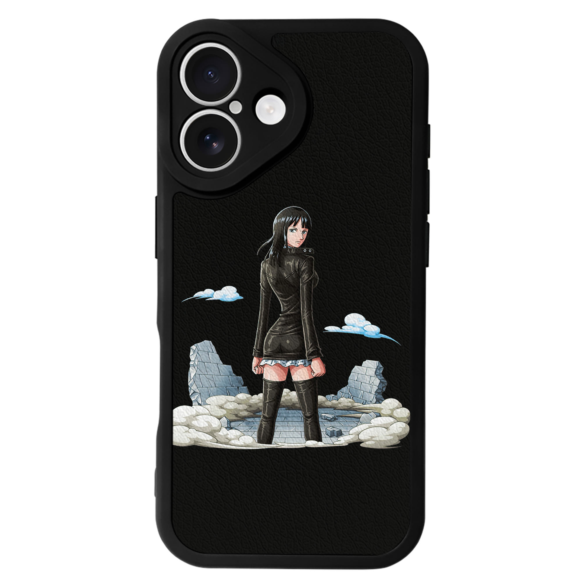 （画像用） ワンピース ニコ・ロビン ONE PIECE Nico Robin 【iPhone 16シリーズ対応】シリコンスマホケース（レザー調） 材質：シリコン